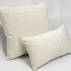 Alabaster Stucco Cream Throw Pillow 12x20