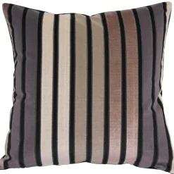Amethyst Stripes Textured Velvet Throw Pillow 20x20