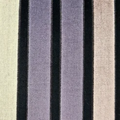 Amethyst Stripes Textured Velvet Throw Pillow 20x20