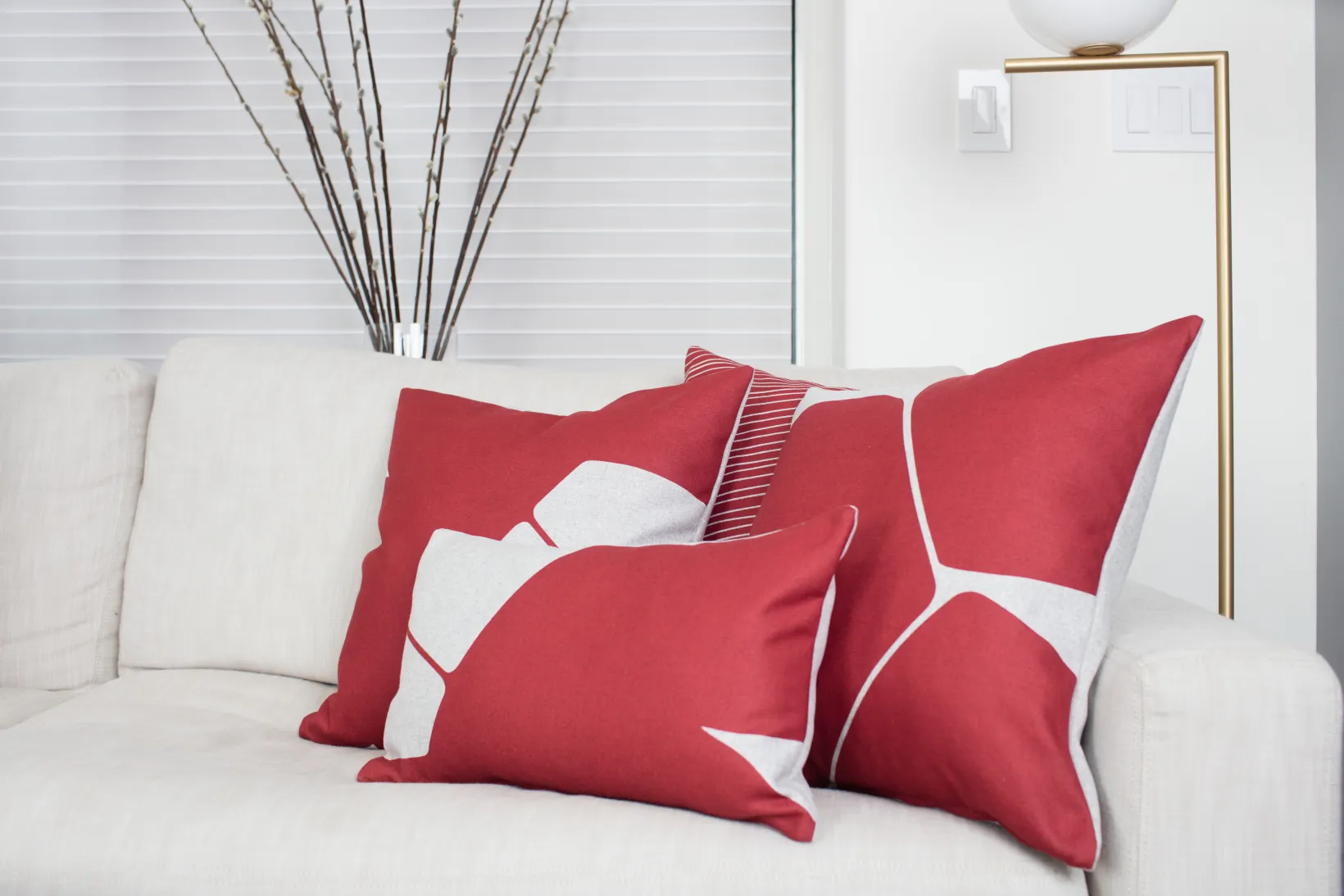 Aurora Throw Pillows 19 Inch Square