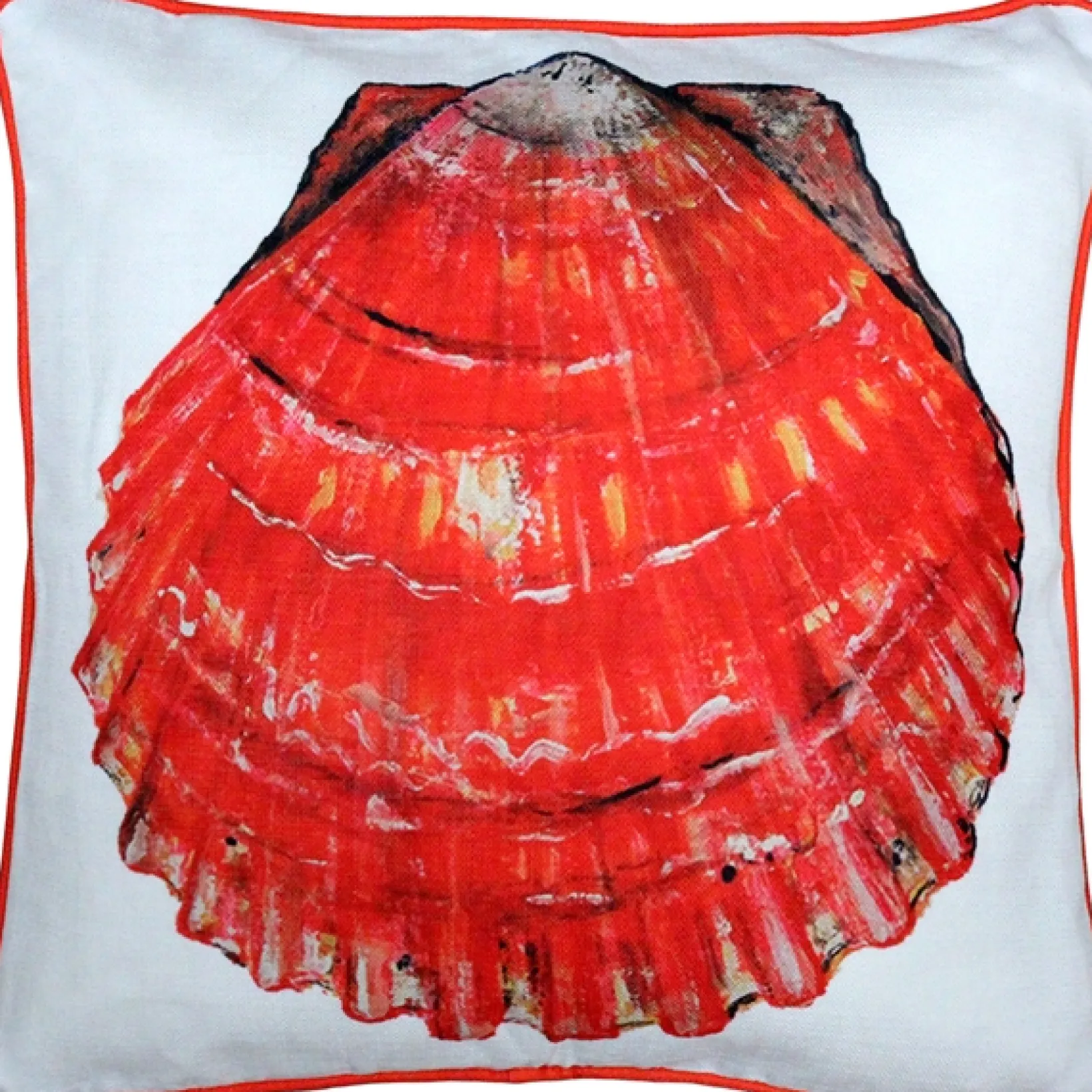 Big Island Bay Scallop Solitaire Throw Pillow 20x20