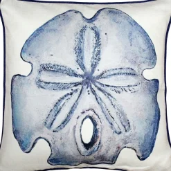 Big Island Sand Dollar Solitaire Throw Pillow 20x20