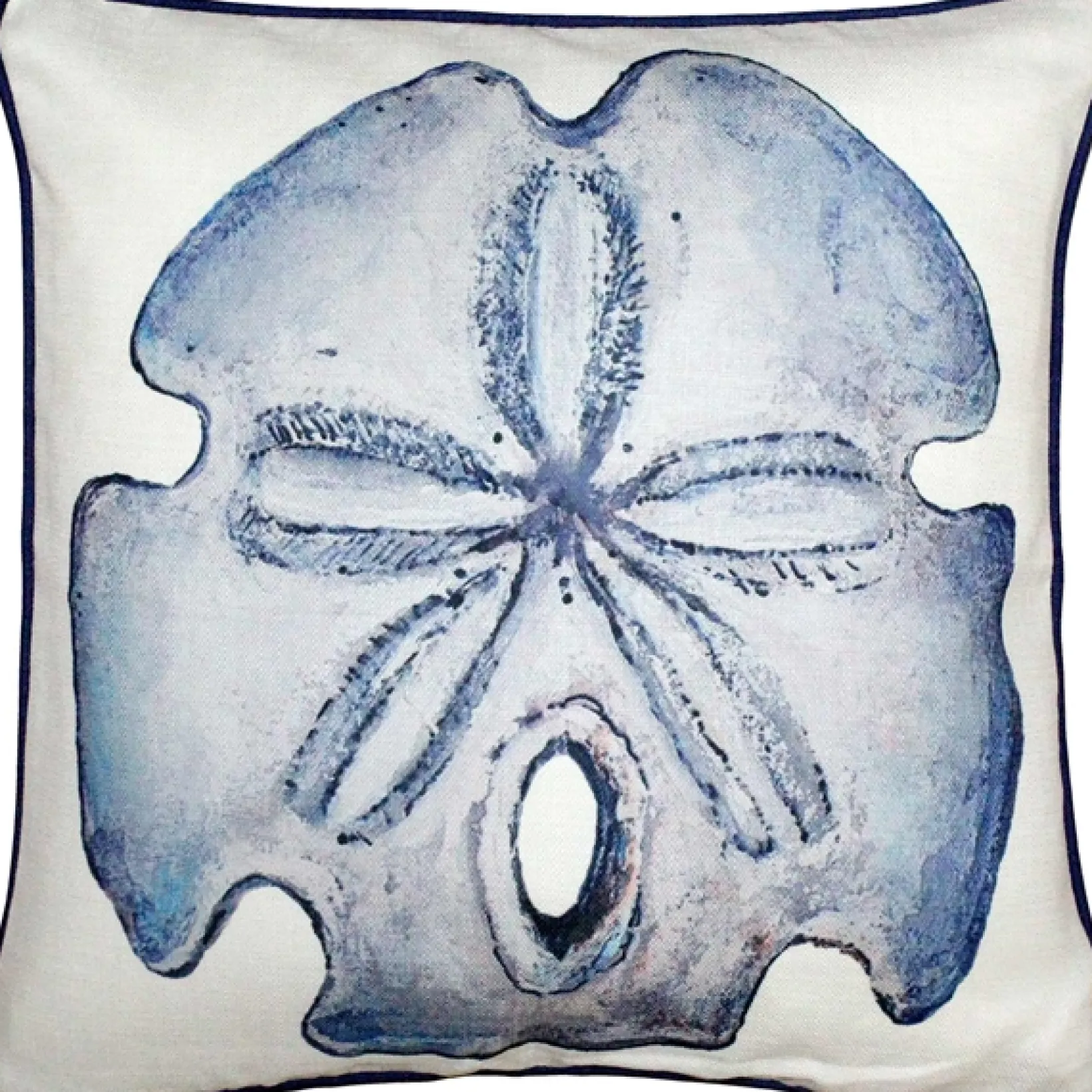Big Island Sand Dollar Solitaire Throw Pillow 20x20