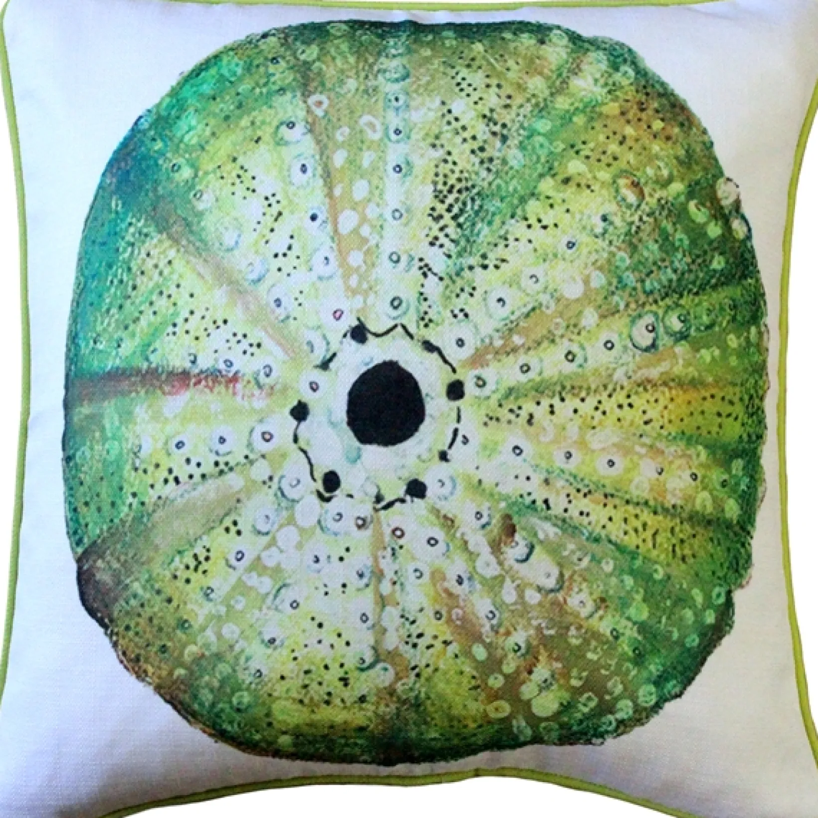 Big Island Sea Urchin Solitaire Throw Pillow 20x20