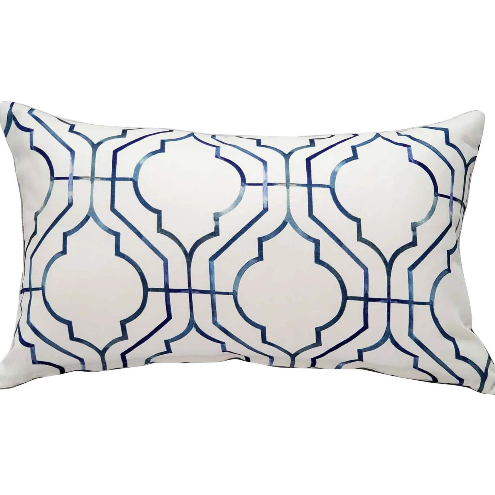 Biltmore Gate Blue Throw Pillow 12x20