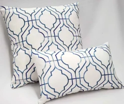 Biltmore Gate Blue Throw Pillow 12x20