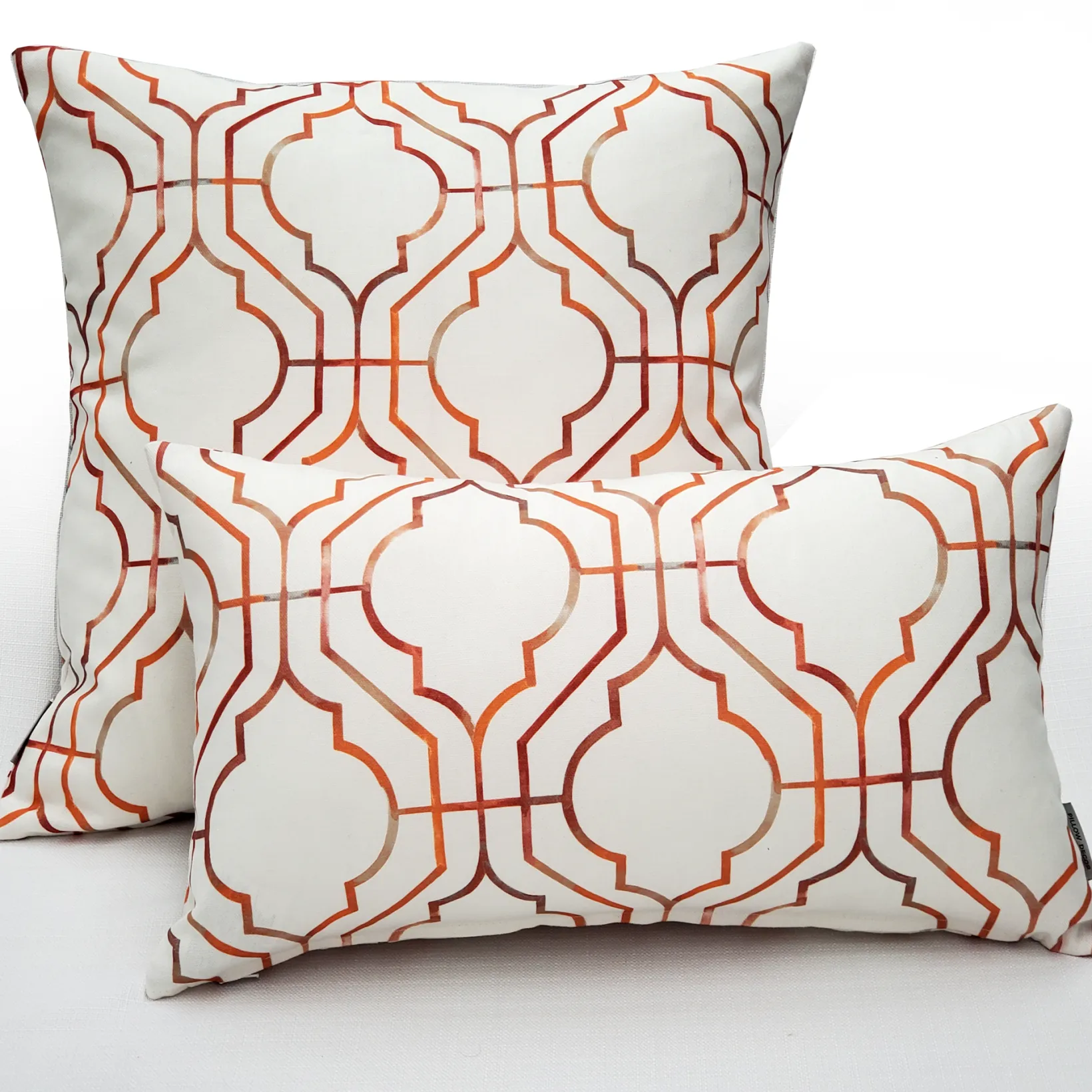 Biltmore Gate Orange Throw Pillow 20x20