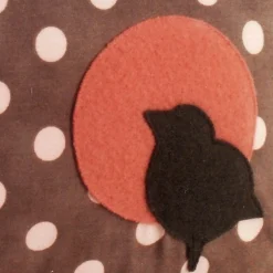 Bird Polka Dot Decorative Throw Pillow
