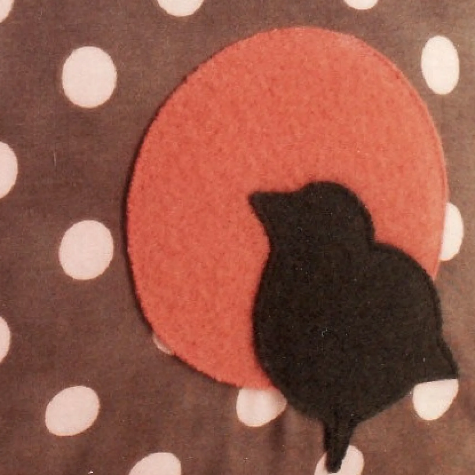 Bird Polka Dot Decorative Throw Pillow