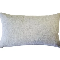 Boketto Charcoal Black Throw Pillow 12x19