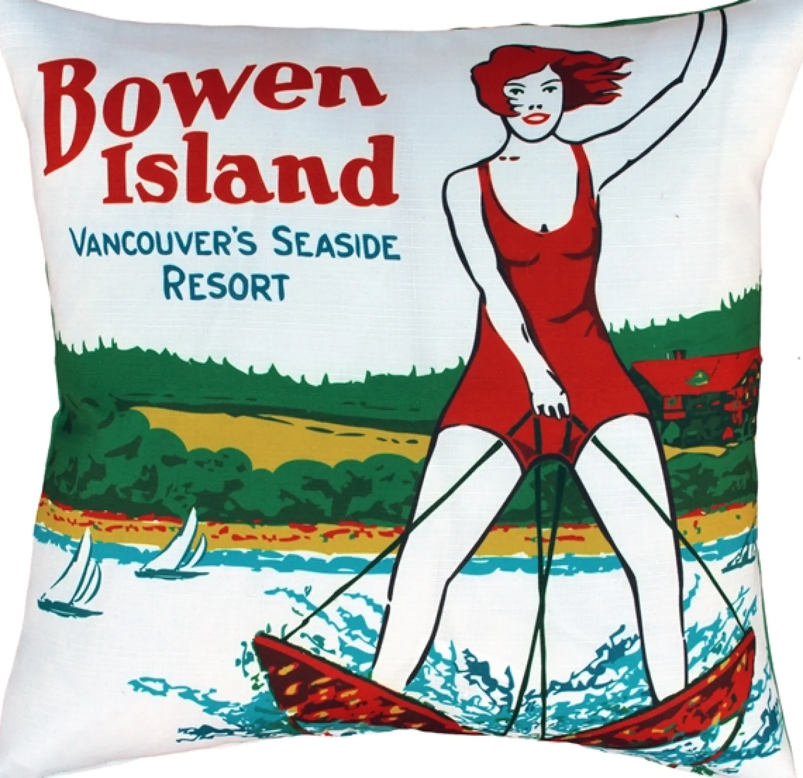 Bowen Island Outdoor Throw Pillow