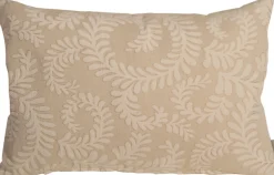 Brackendale Ferns Cream Rectangular Throw Pillow