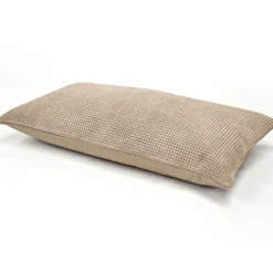 Braided Pressed Leather Suede Throw Pillow 12x22