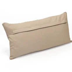 Braided Pressed Leather Suede Throw Pillow 12x22