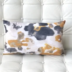 Brandy Bay Yellow Floral Throw Pillow 12x19