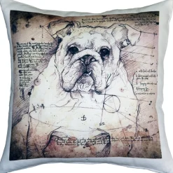 British Bulldog 17x17 Dog Pillow