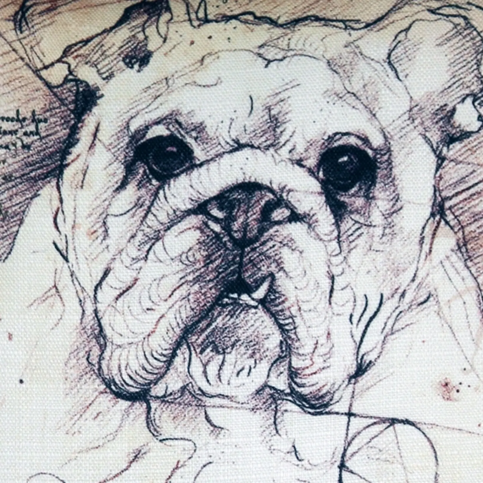 British Bulldog 17x17 Dog Pillow