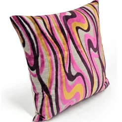 Calypso Sway Velvet Throw Pillow 20x20