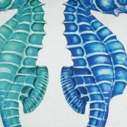 Capri Seahorse Reflect Throw Pillow 26x26