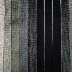 Carbon Stripes Textured Velvet Throw Pillow 20x20