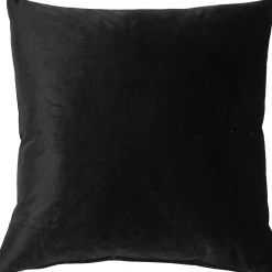 Castello Black Velvet Throw Pillow 17x17
