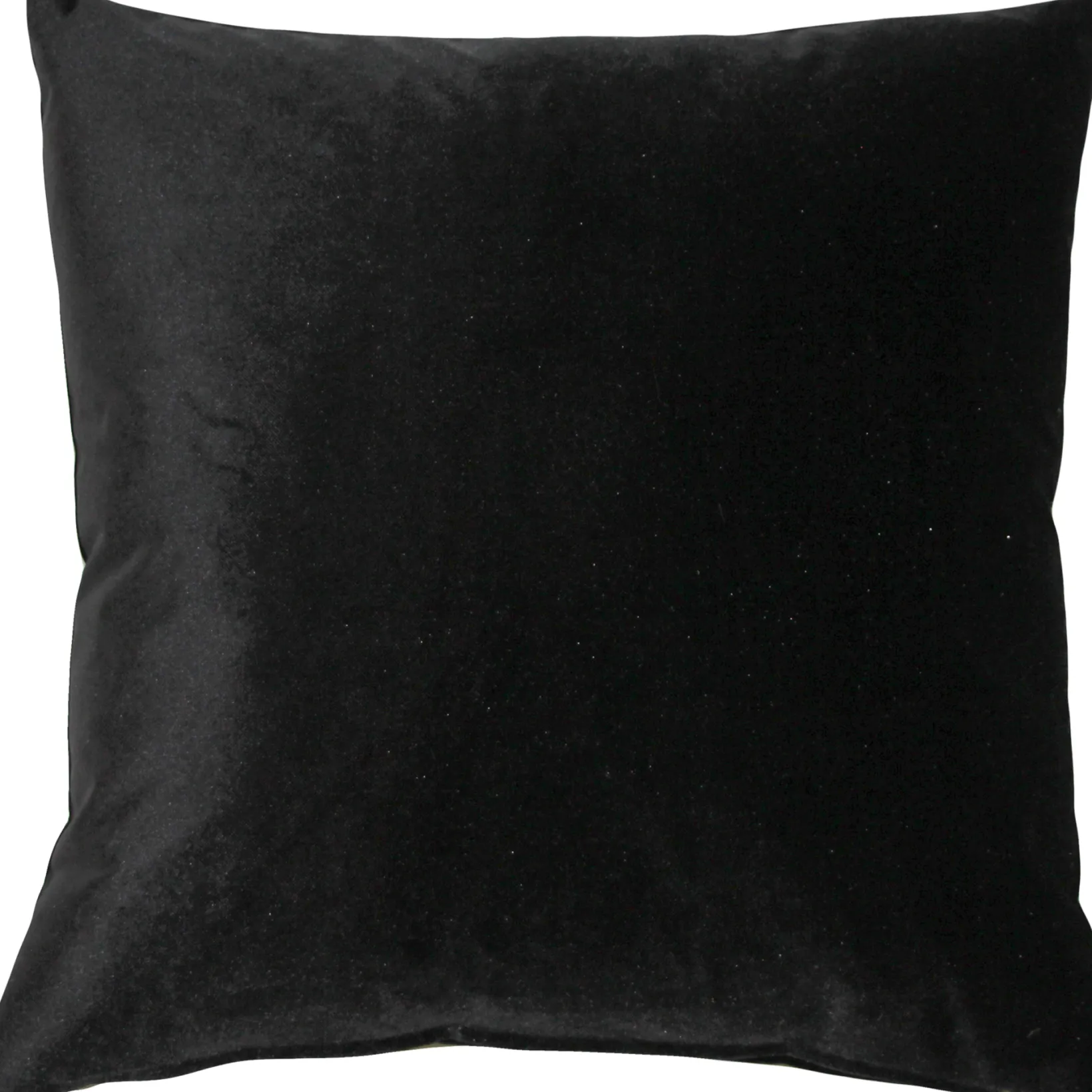 Castello Black Velvet Throw Pillow 17x17
