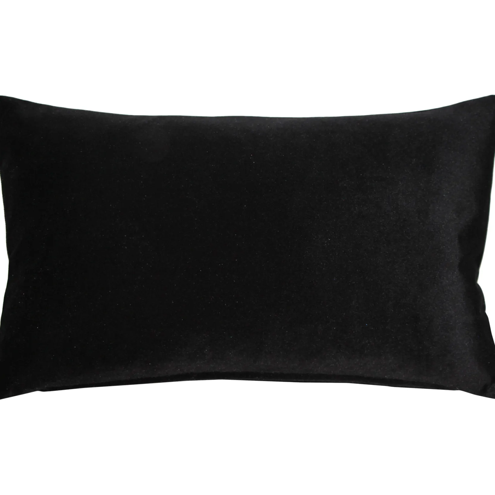 Castello Black Velvet Throw Pillow 12x20