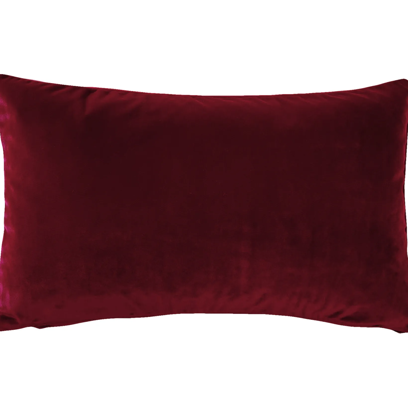 Castello Burgundy Velvet Throw Pillow 12x20