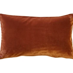 Castello Cinnamon Velvet Throw Pillow 12x20
