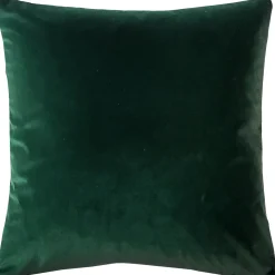 Castello Forest Green Velvet Throw Pillow 17x17