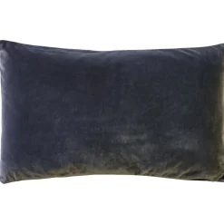 Castello Graphite Gray Velvet Throw Pillow 12x20