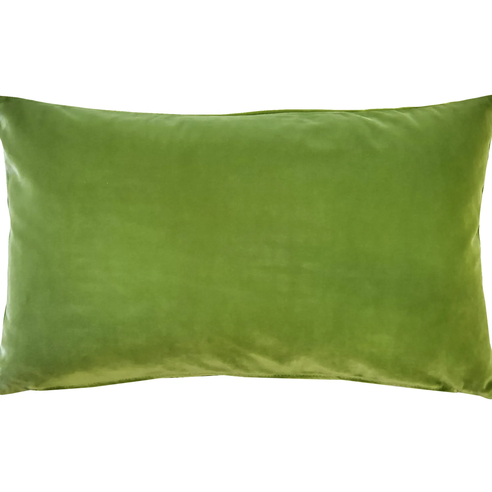 Castello Summer Green Velvet Throw Pillow 12x20