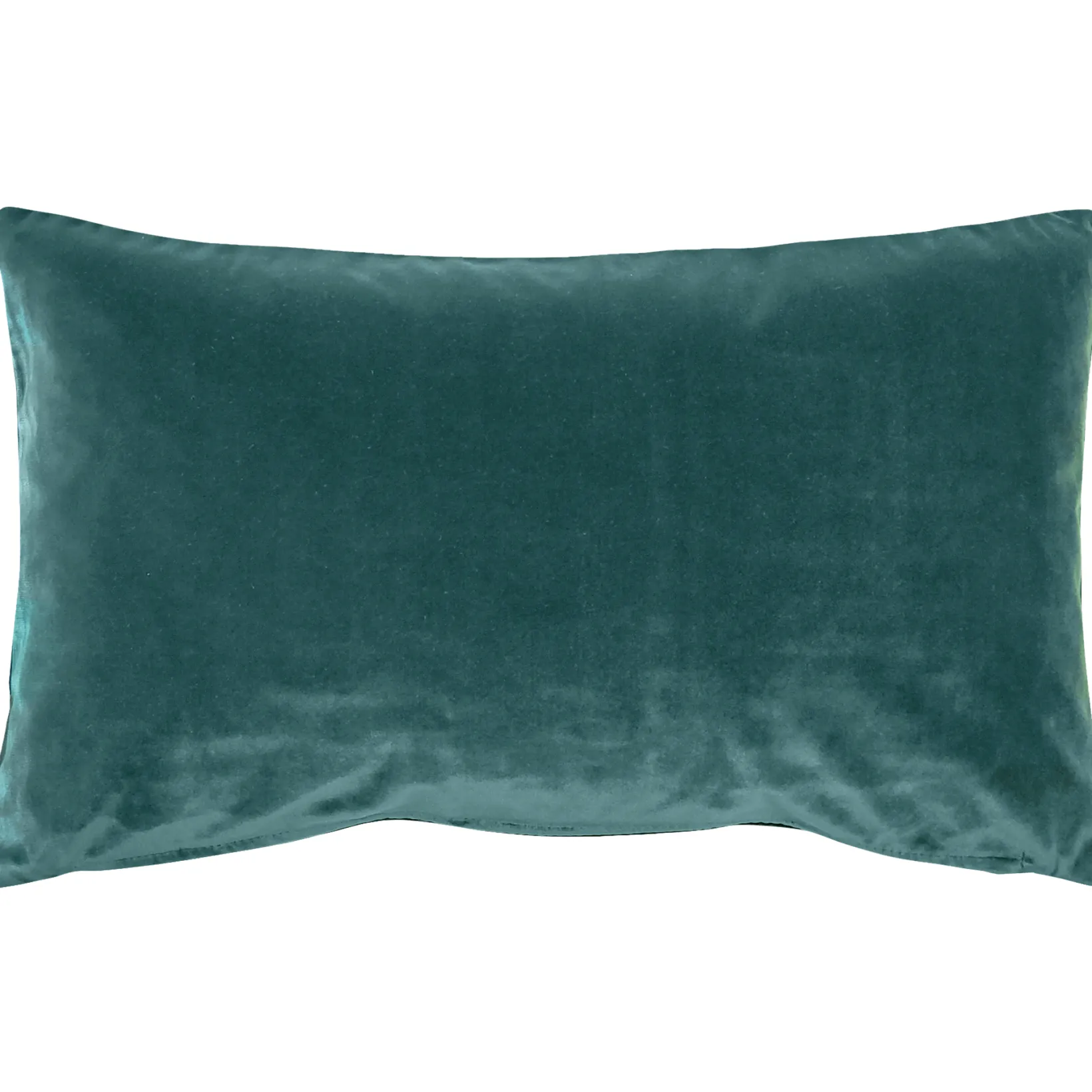 Castello Teal Blue Velvet Throw Pillow 12x20