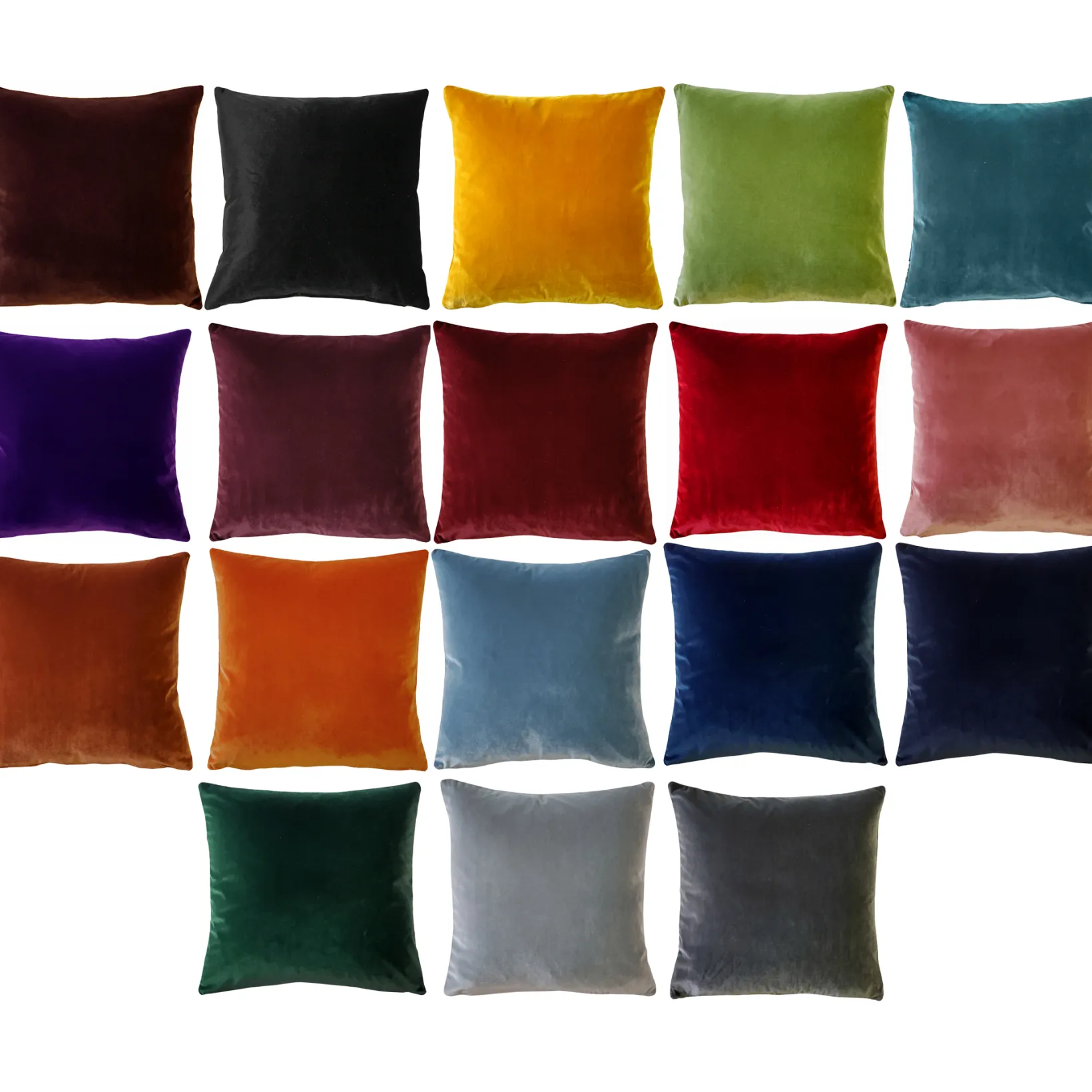 Castello Velvet 17 Inch Square Pillows