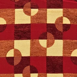 Checkers Red and Yellow Throw Pillow 17x17