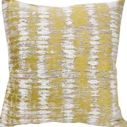 Citrine Rhythm Geometric Throw Pillow 20x20