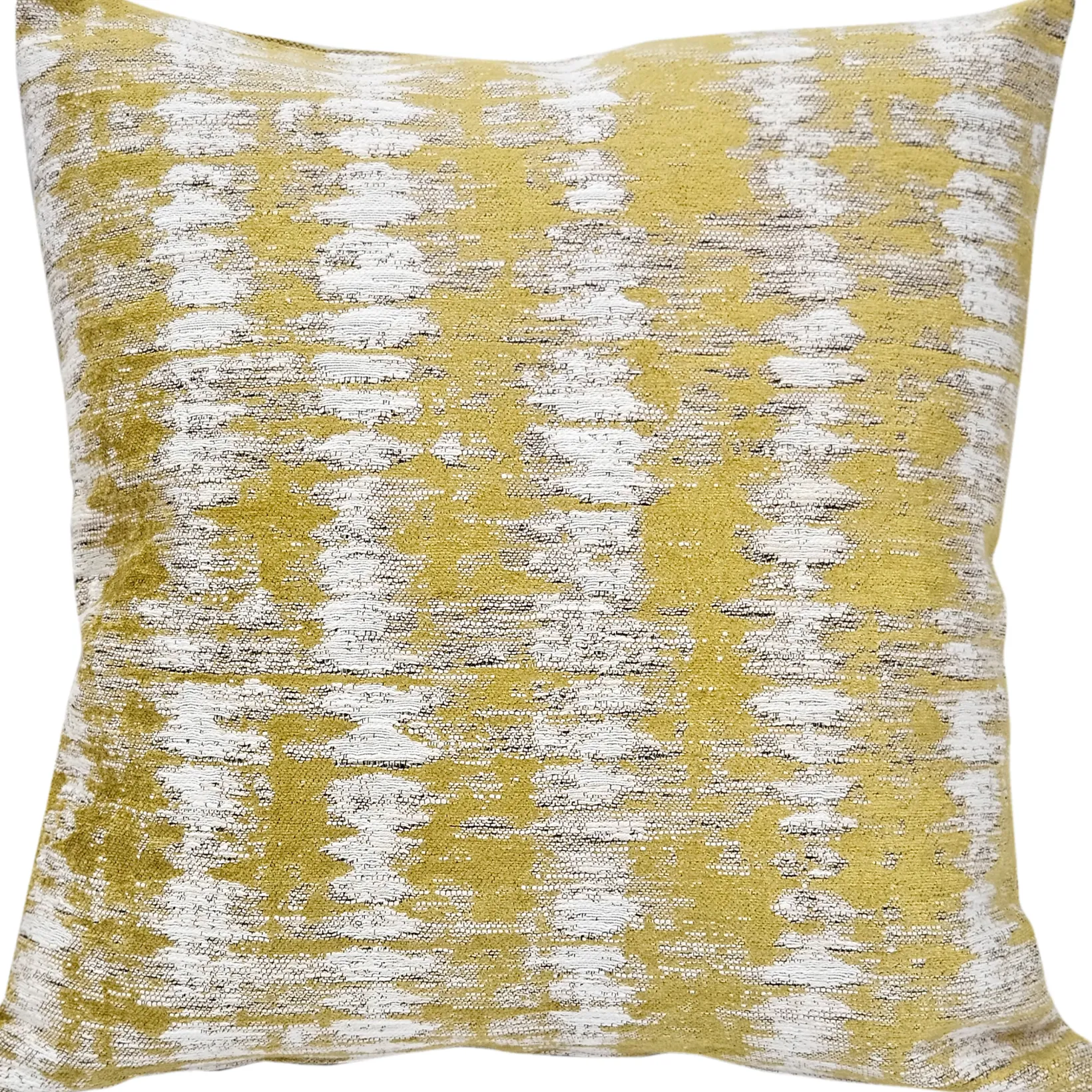 Citrine Rhythm Geometric Throw Pillow 20x20