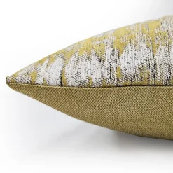 Citrine Rhythm Geometric Throw Pillow 20x20