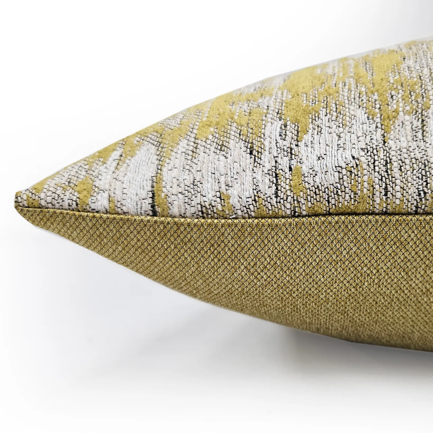 Citrine Rhythm Geometric Throw Pillow 20x20