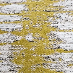 Citrine Rhythm Geometric Throw Pillow 20x20