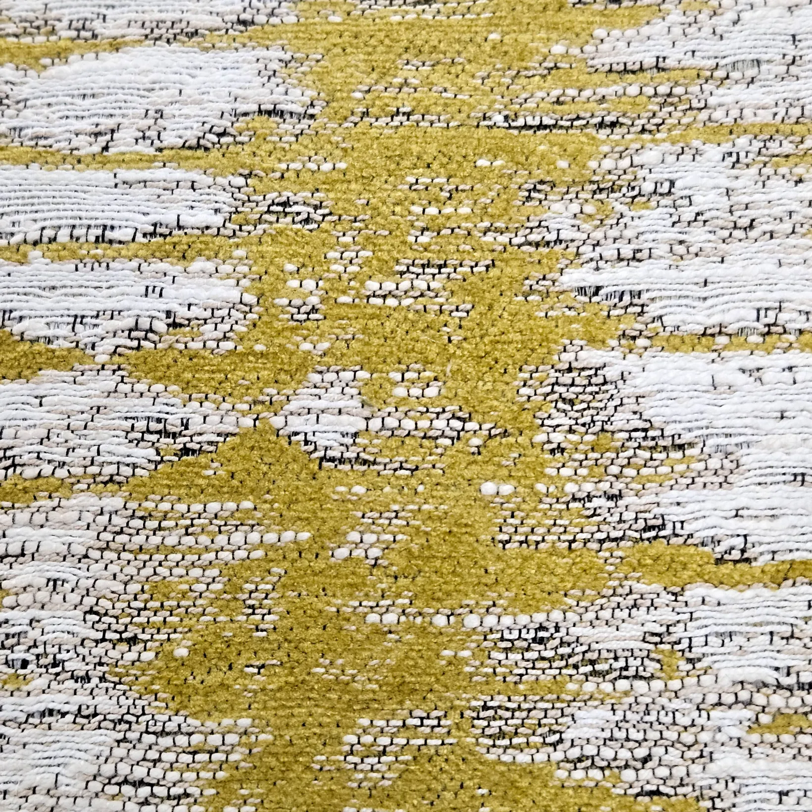 Citrine Rhythm Geometric Throw Pillow 20x20