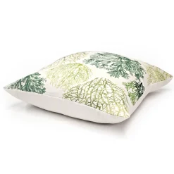 Coral Coast Green Throw Pillow 25x25