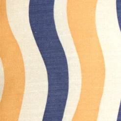 Country Stripes Blue and Yellow 20x20 Throw Pillow