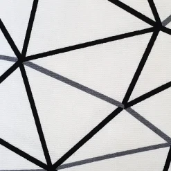 Crossed Lines Cotton Print Throw Pillow 12x20