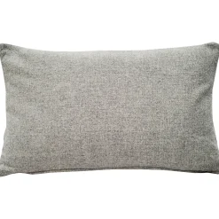 Custom City Coordinates Gray Felt Pillow 12x19