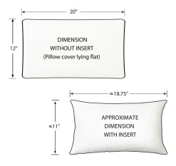 Desmond Blue Diamond Pillow 12x20
