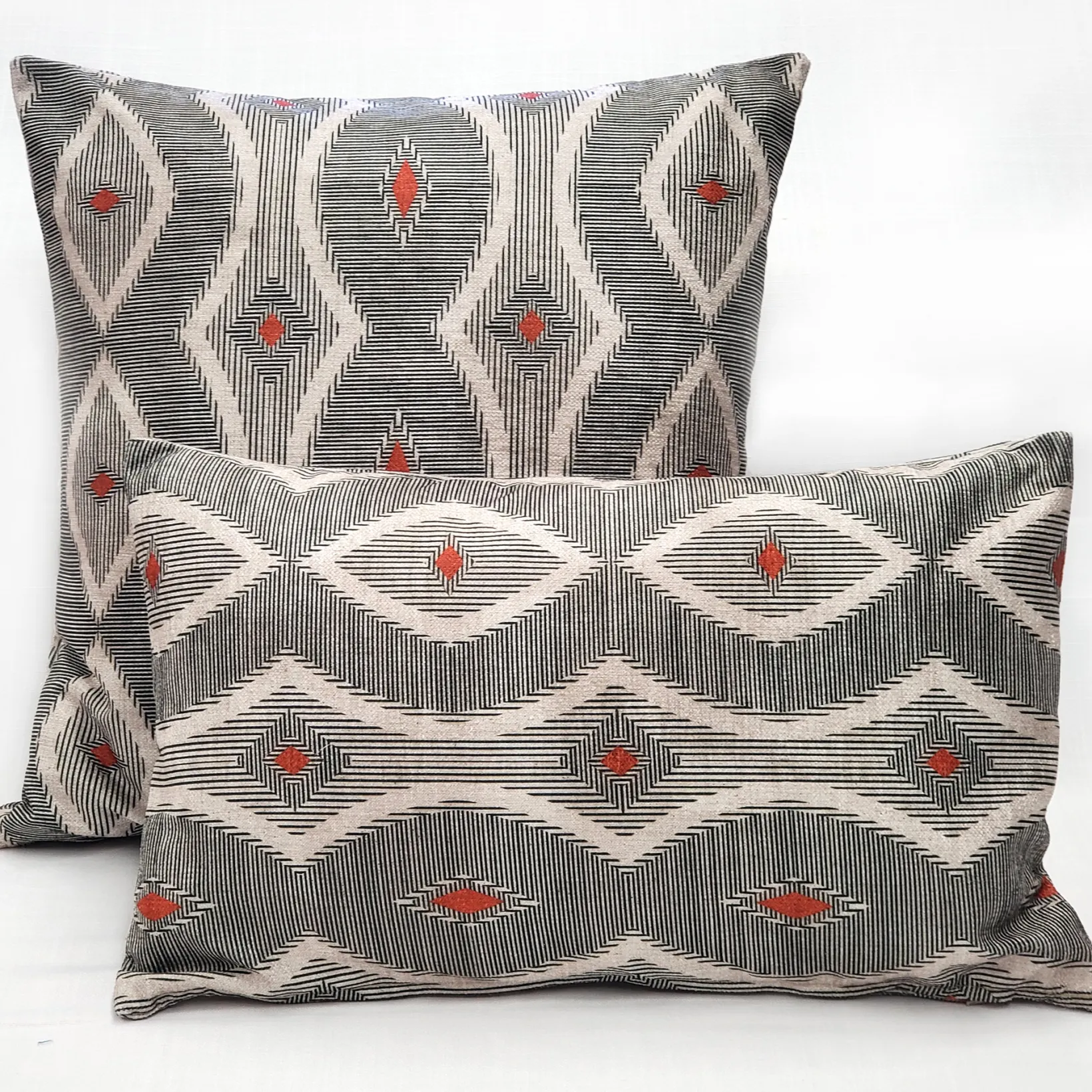 Desmond Red Diamond Pillow 12x20