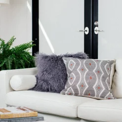 Desmond Red Diamond Pillow 19x19