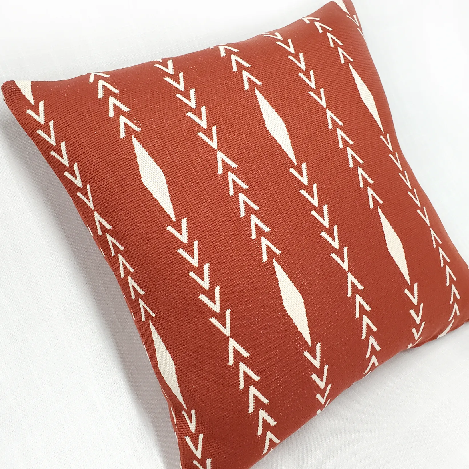 Diamond Ray Cinnamon Throw Pillow 20x20