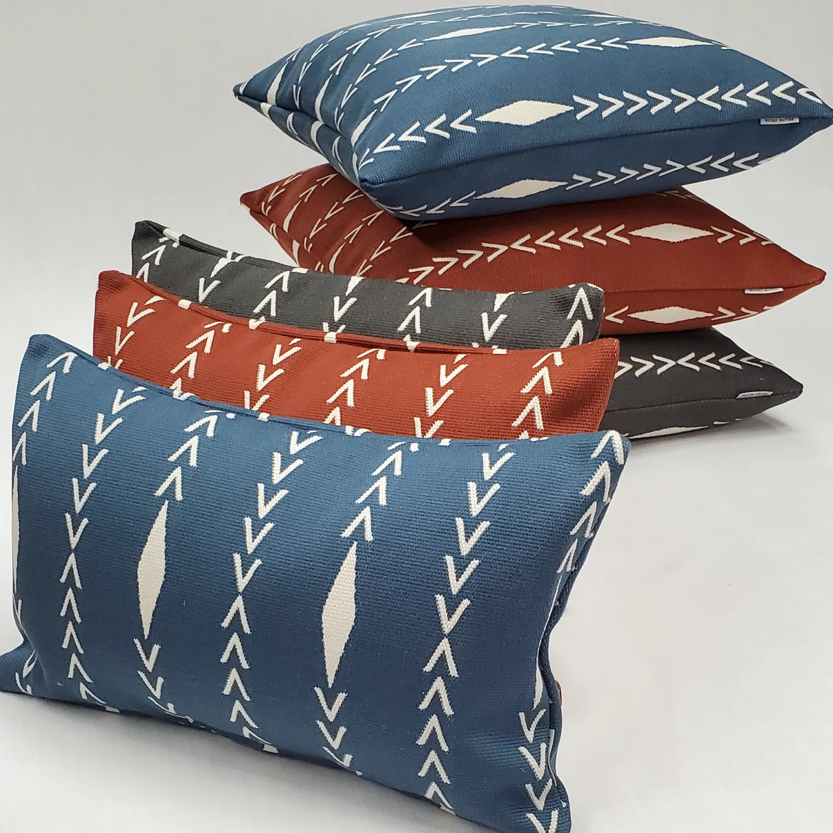 Diamond Ray Cinnamon Throw Pillow 20x20